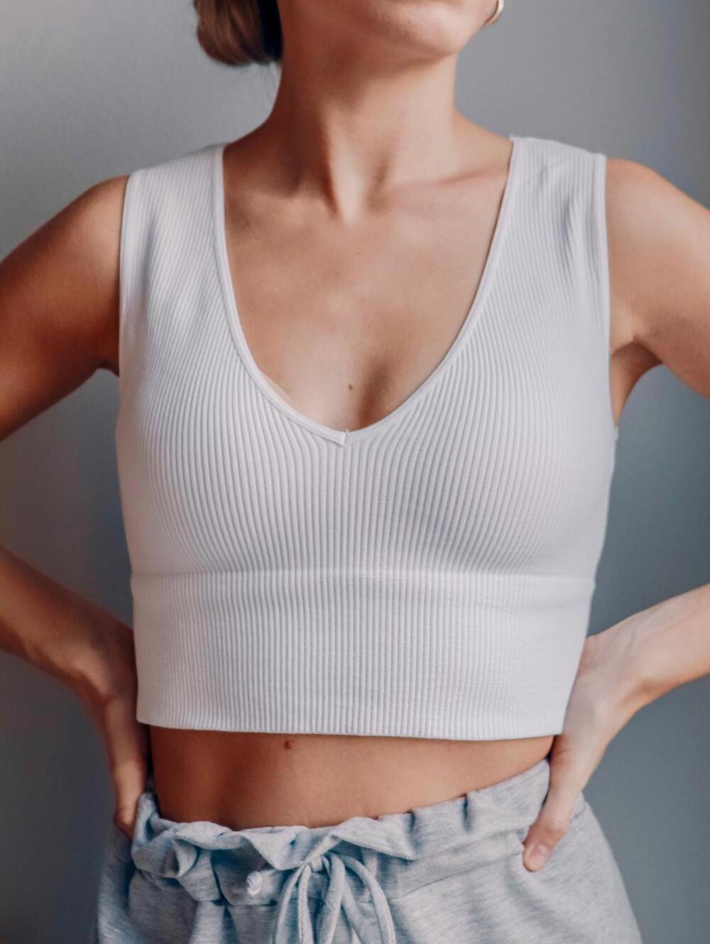 Nikibiki White Tank Top